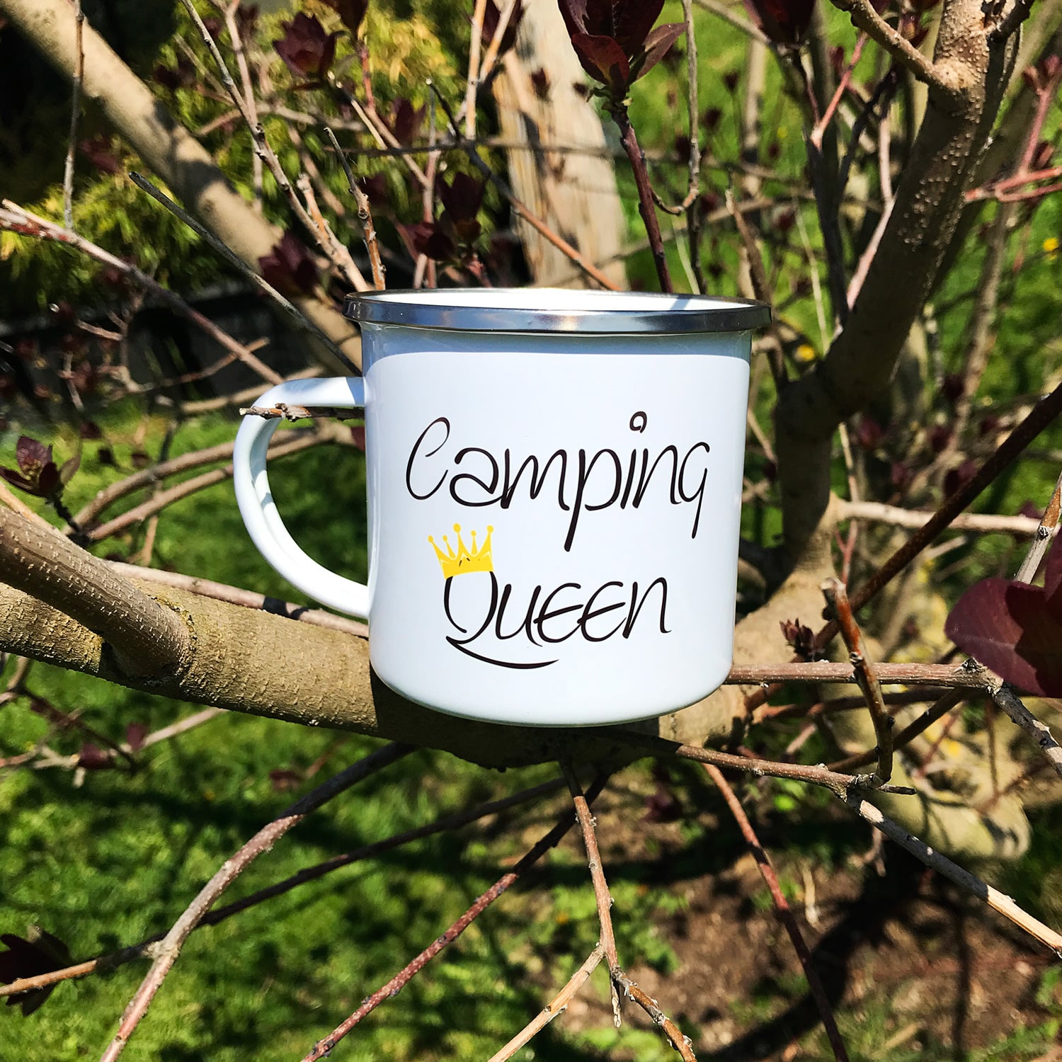 Camping Tasse mit Motiv CAMPING QUEEN