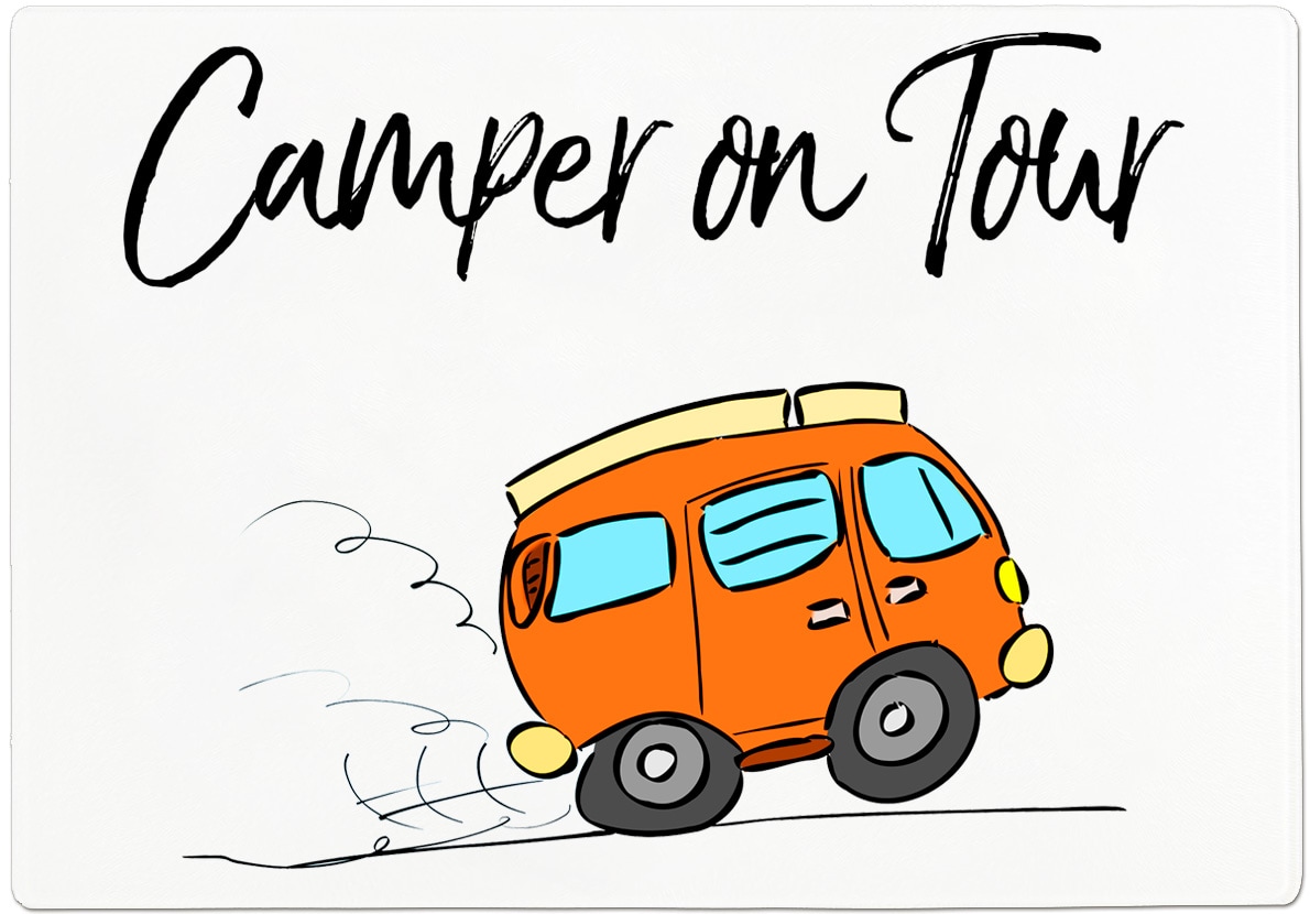 camper on tour